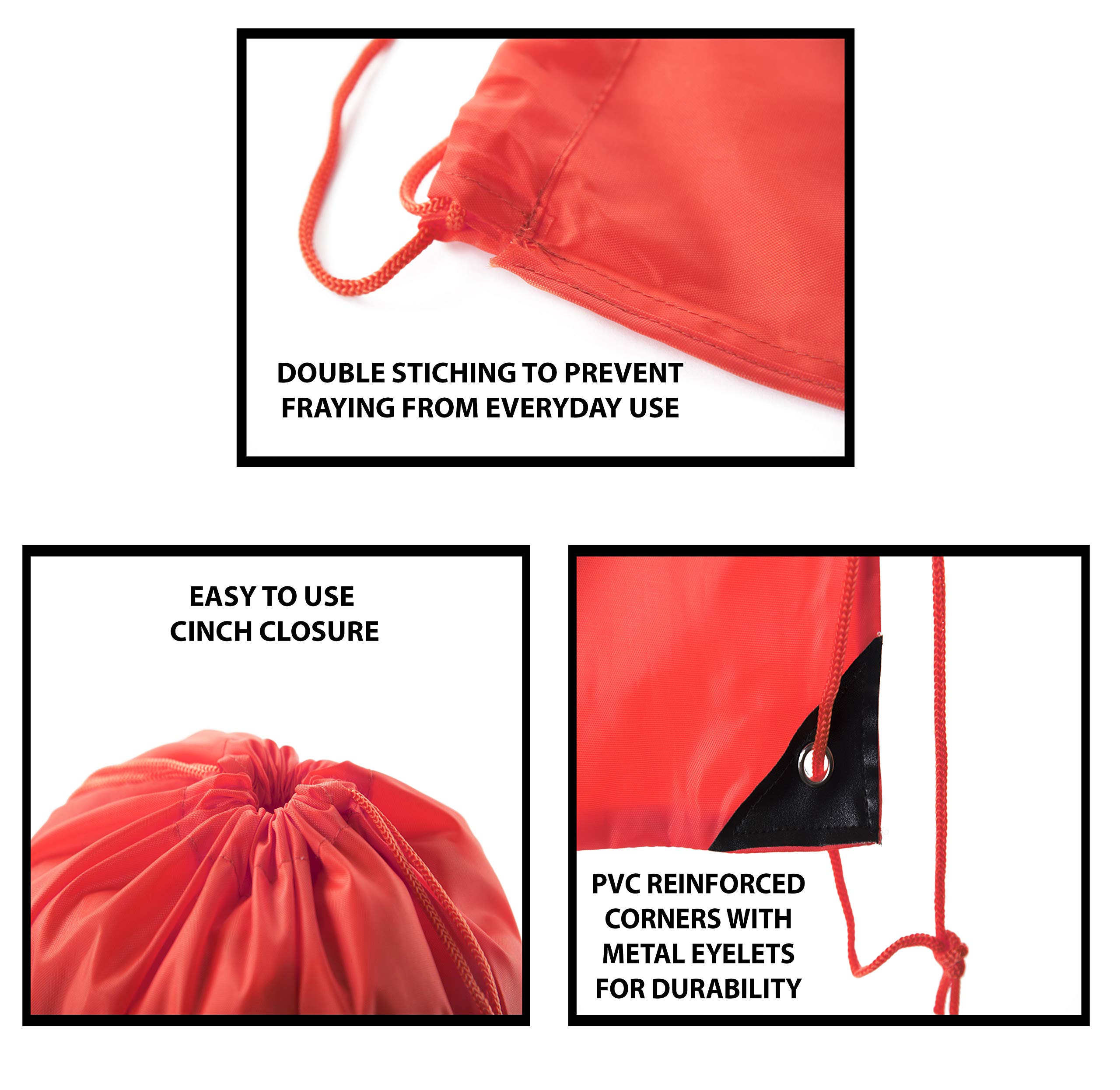 Mato & Hash Drawstring Bulk Bags - 15 Color Options (1PK to 100PK) | Durable Cinch Sacks & Backpack Pull String Bags for Storage, Travel, Gym & Beach | Bulk Packaging Supplies for Retail & Wholesale