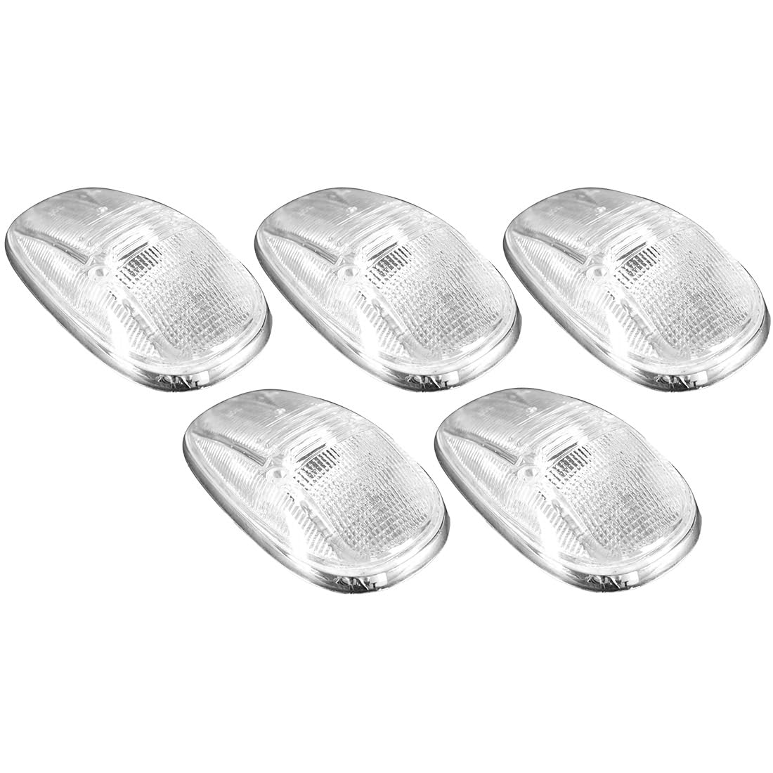 RECON 1999-2002 Dodge RAM HD 2500/3500 LED Cab Roof Lights - Ultra Bright Amber with Clear Lens for Enhanced Visibility & Safety in Off-Road, Construction, and Emergency Vehicle Use