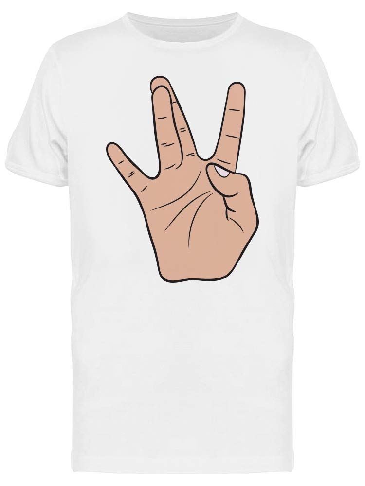 Hip-Hop Hand Gesture Cartoon Graphic T-Shirt for Men - Trendy Streetwear Style for Concerts & Urban Fashion