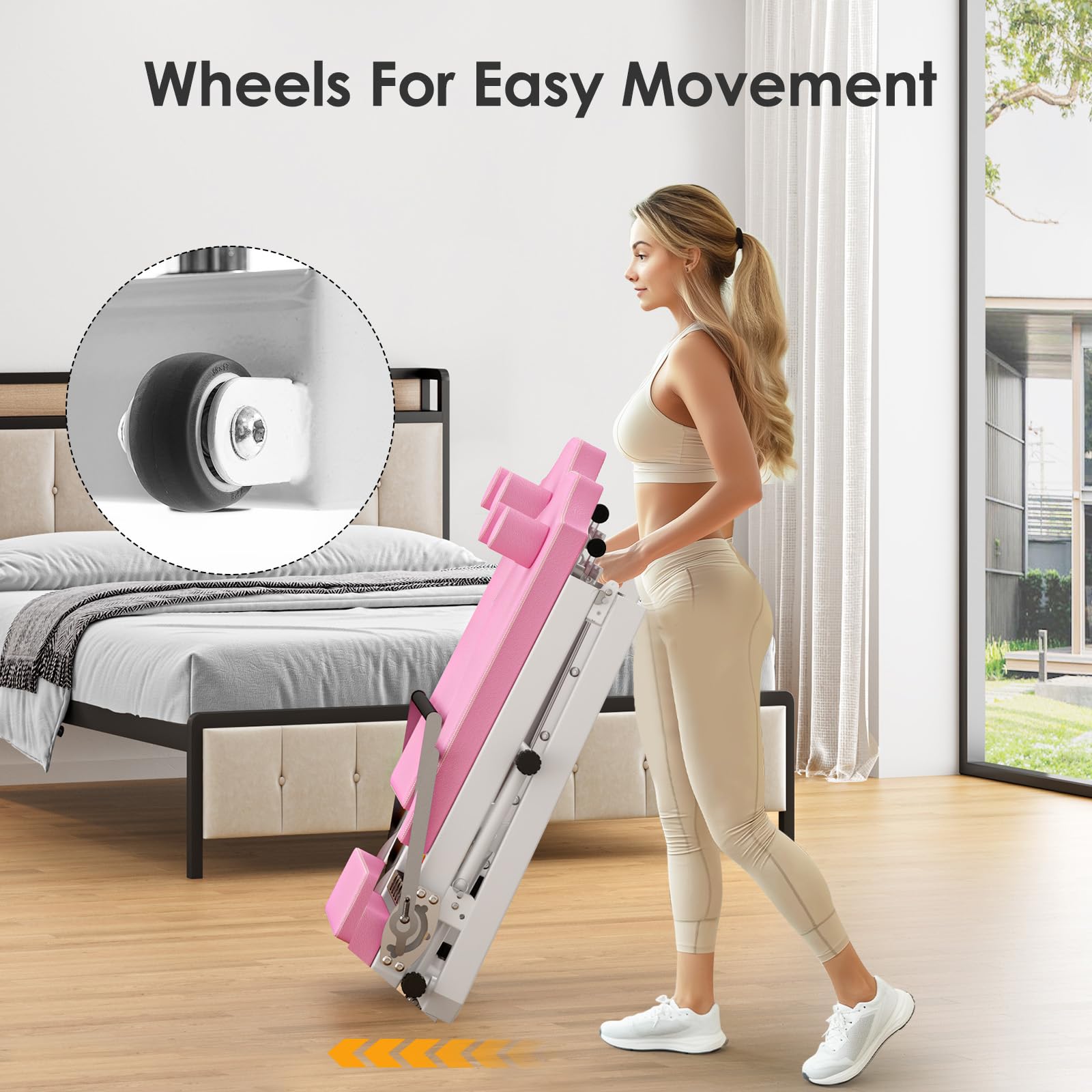 Foldable Pilates Reformer Machine for Home & Gym - Dual Resistance Springs & Cords, 400 lbs Capacity - Perfect for Cardio, Strength Training & Rehabilitation Exercises
