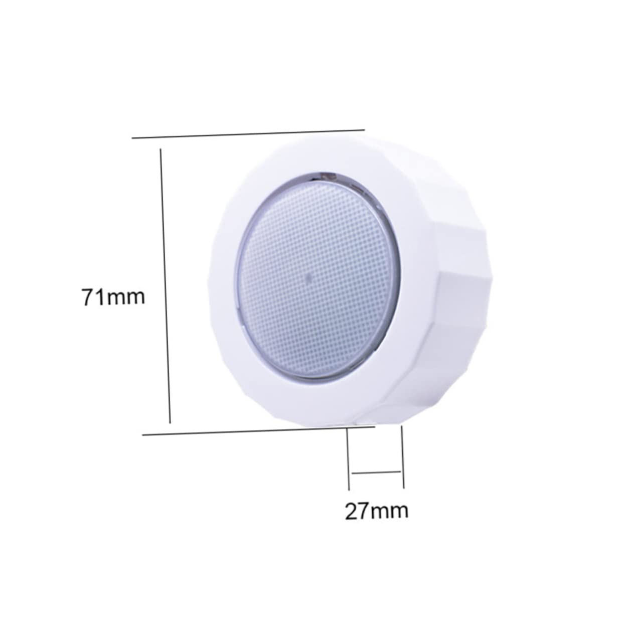 STOBAZA 2-Pack Rechargeable LED Night Lights for Bedroom - Dimmable Small Night Lamp for Kids, Nursery, Study Room & Hallway - Soft Glow for Safe Nighttime Navigation