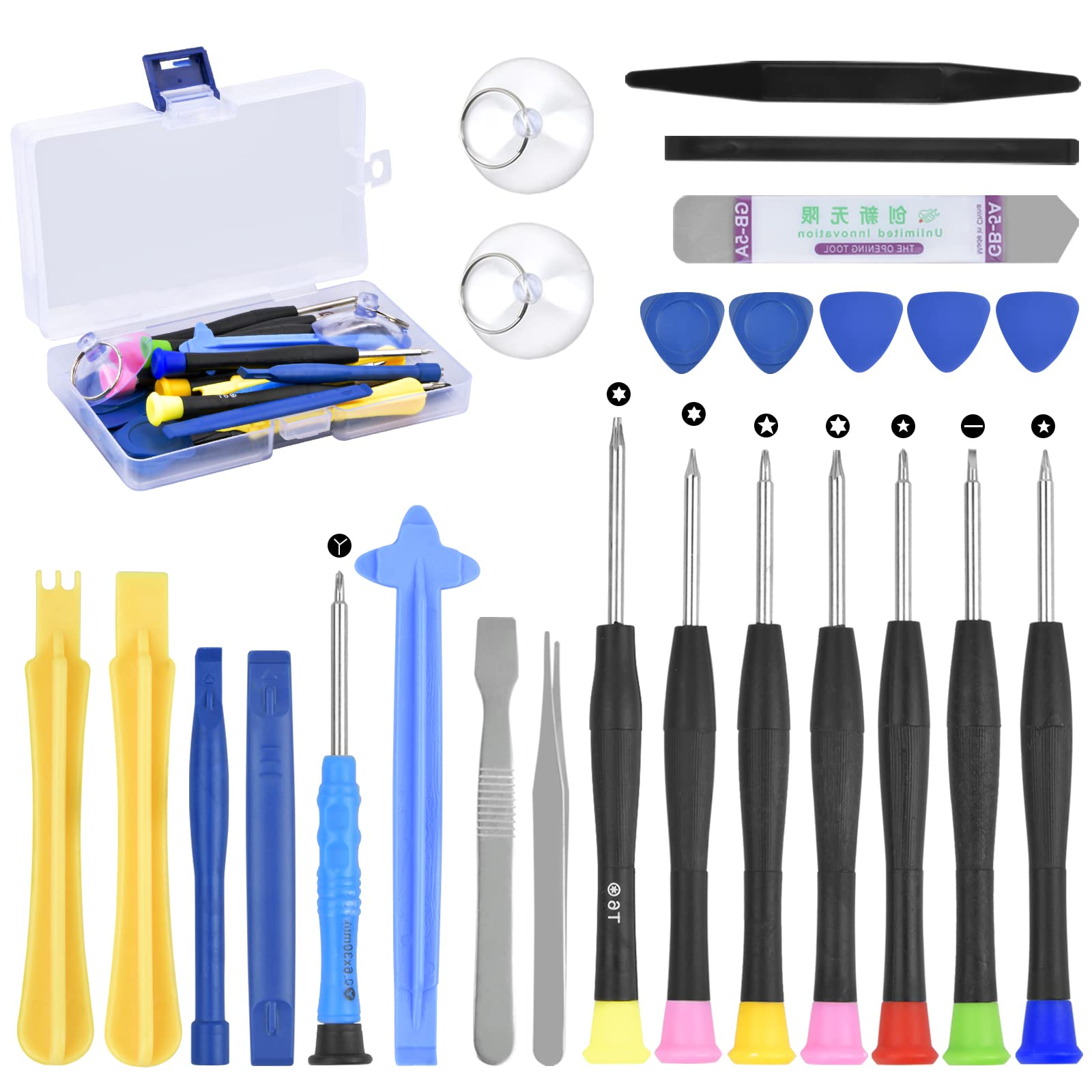 Doryum 25 in 1 Precision Screwdriver Repair Set - Professional Electronics Repair Tool Kit with Storage Case for iPhone, Android, PC, Laptop, MacBook, Game Console & Small Device Maintenance | Ideal for DIY Repairs, Technicians & Home Use