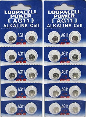20 Pack AG11 Alkaline Button Cell Batteries - Long-Lasting Power for Watches, Calculators, and Small Electronics
