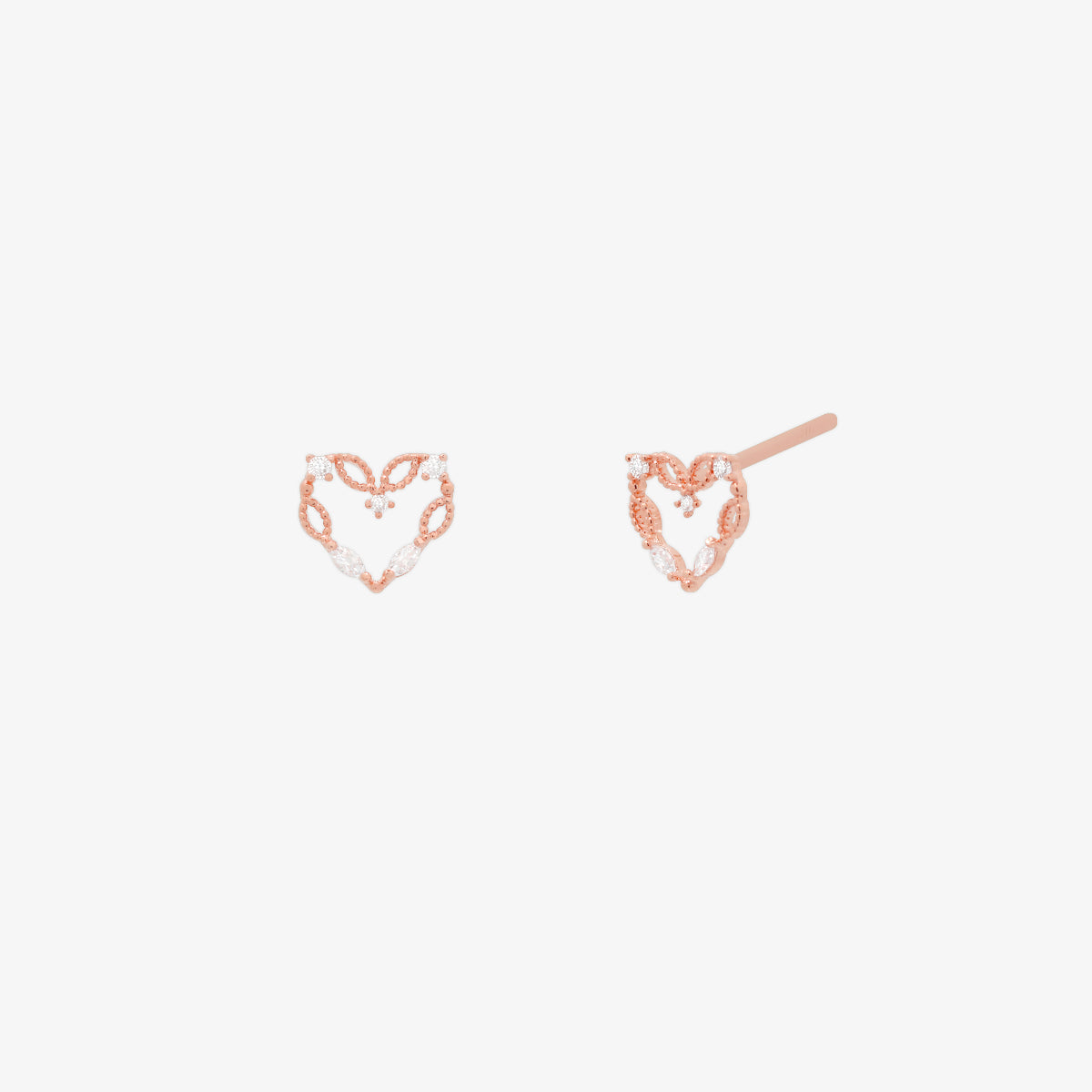 Cubic Angled Heart Earrings for Women - Elegant Dangle Drop Jewelry for Valentine's Day, Anniversary & Date Night Gifts
