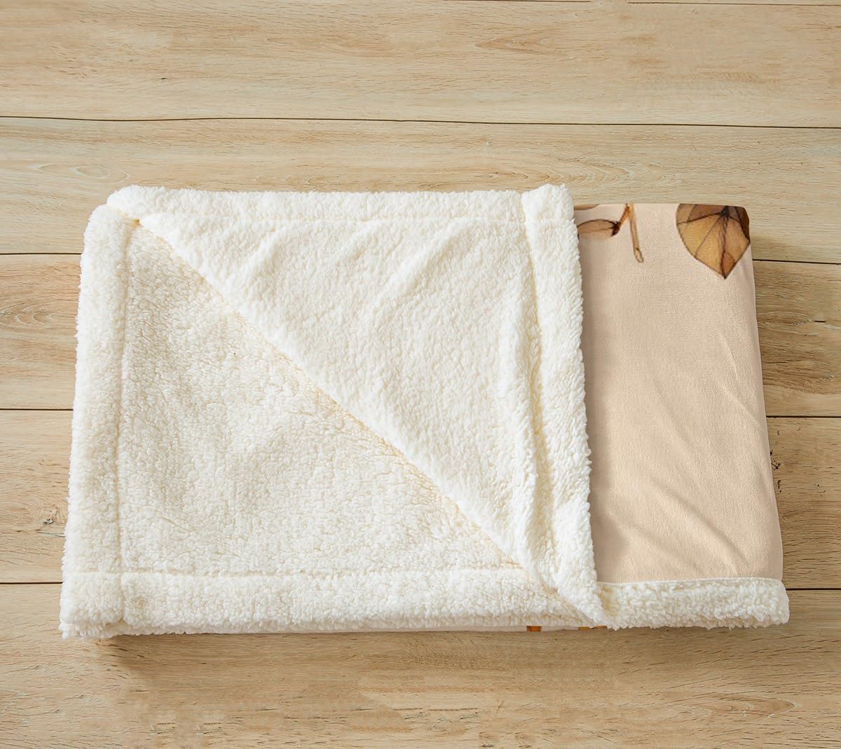 Cartoon Fox Fleece Throw Blanket - 3D Animal Print Sherpa Plush Blanket for Kids & Adults (90x90 Inch Queen Size) - Cozy Woodland Fox Design for Sofa, Bed, Couch & Winter Nights
