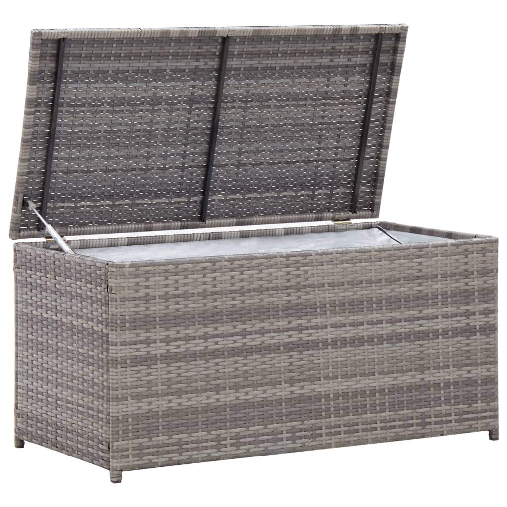 Large Waterproof Poly Rattan Deck Storage Box 39.4