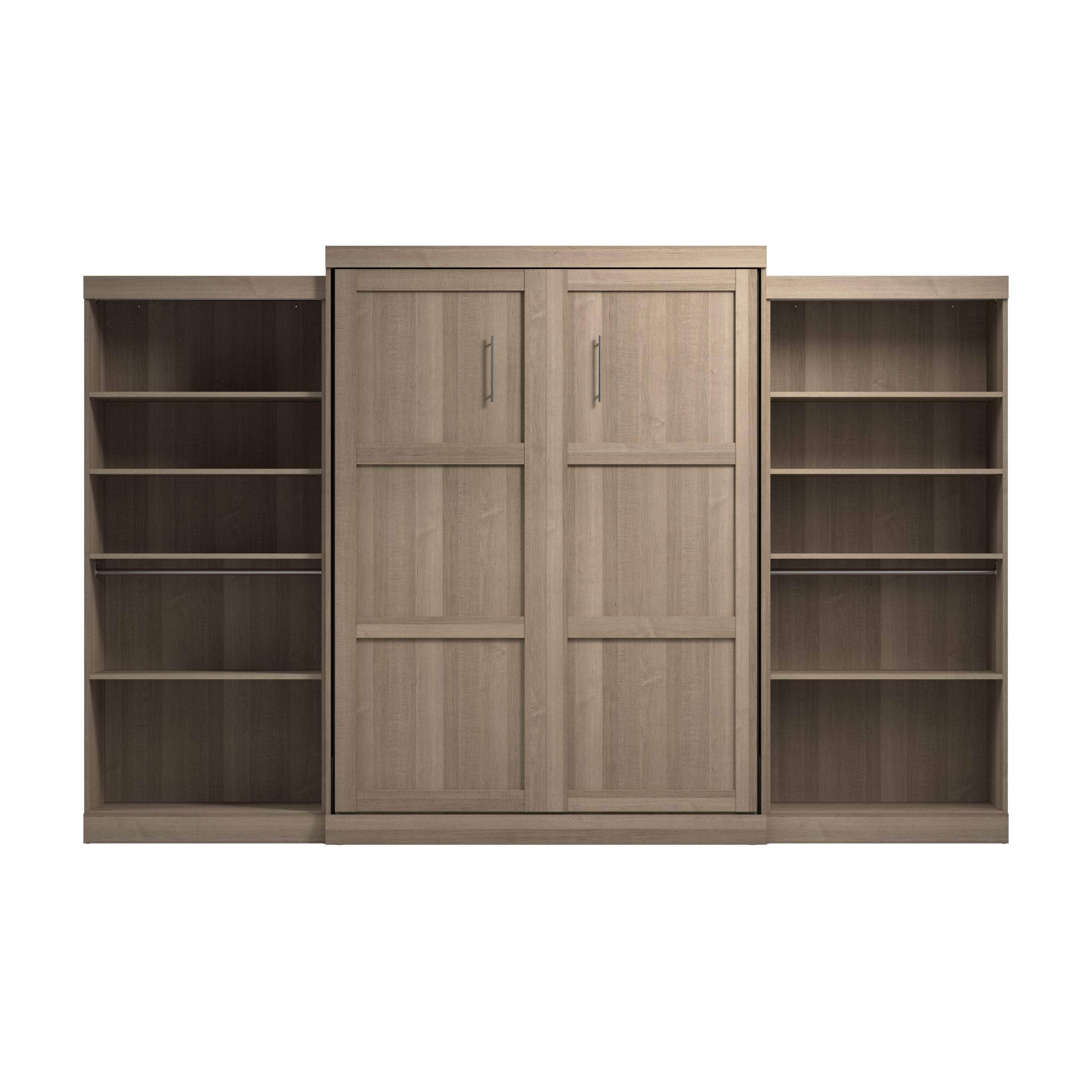 Pur Queen Murphy Wall Bed with 2 Storage Units - 136