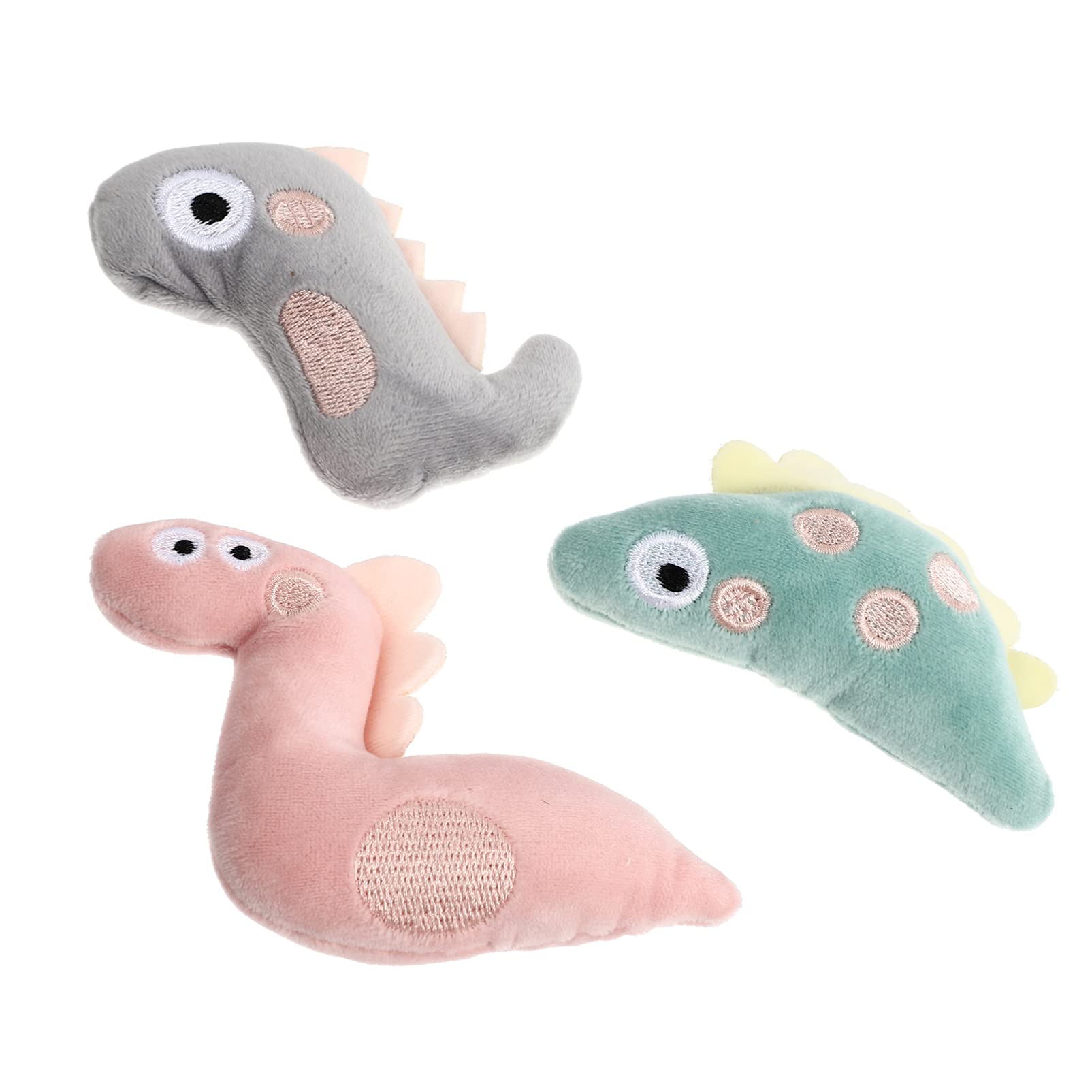 Balacoo 3-Piece Catnip Toys Set - Interactive Plush Chew Toys in Adorable Animal Shapes for Kittens - Promotes Play, Chewing, Biting & Teeth Cleaning - Perfect for Indoor Playtime, Training Rewards & Stress Relief