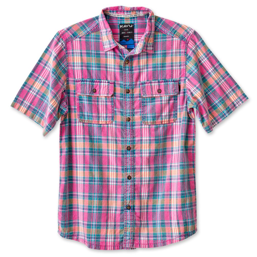 KAVU Coastal Men's Shirt - Lightweight Quick-Dry Button Up Shirt for Outdoor Adventures, Beach & Casual Wear