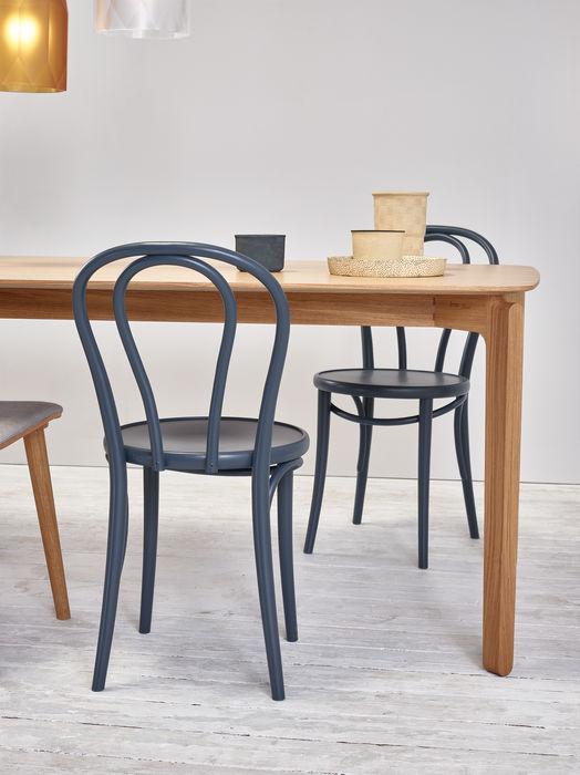 Modern Leaf Dining Table by Ton - Scandinavian Design for Small Spaces - Perfect for Apartments, Breakfast Nooks & Cozy Dining Areas