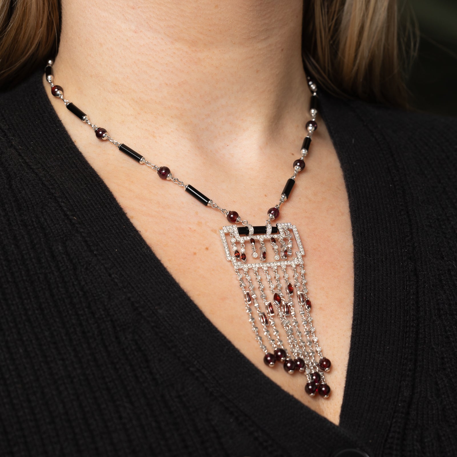 Exquisite Multi Gemstone Pendant Necklace - 29.83ctw Amethyst, 11.00ctw Citrine & 1.50ctw Peridot | 17