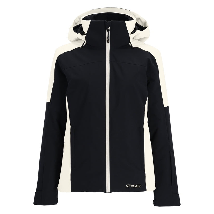 Spyder Women's Andorra Jacket 2025 - Waterproof Winter Ski Jacket for Women, Lightweight Insulated Snow Jacket with Hood - Perfect for Skiing, Snowboarding & Outdoor Winter Activities