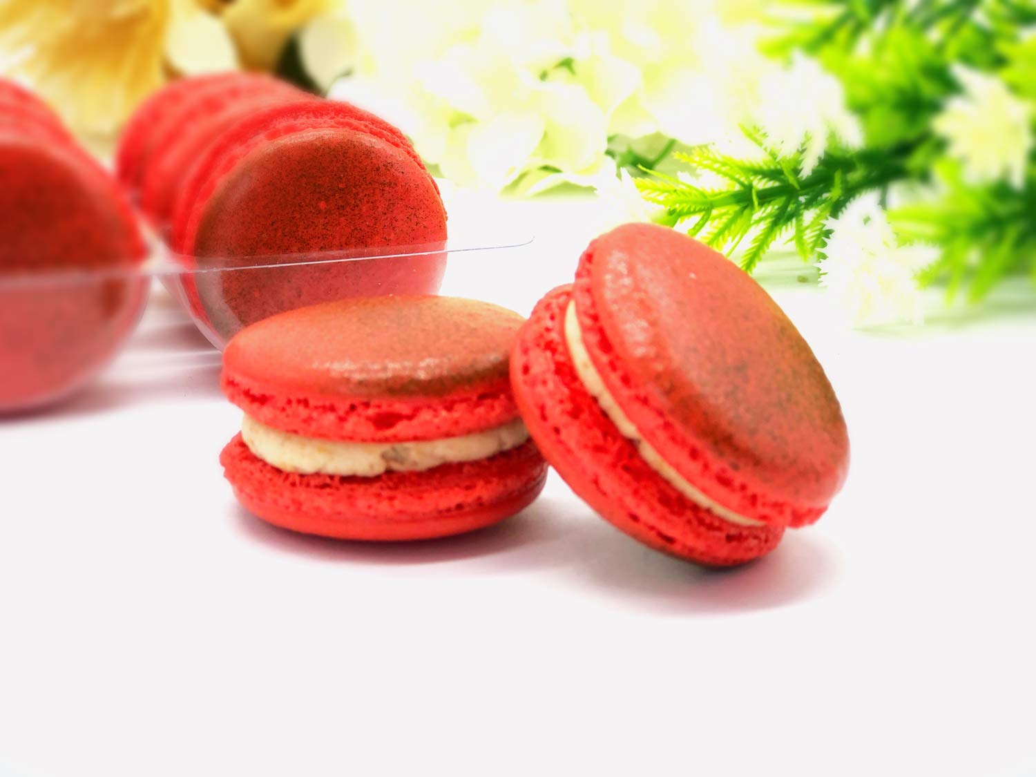 6 Pack Gluten Free French Apple Cinnamon Macarons - Delicious Almond Flour Cookies for Gifts, Parties & Afternoon Tea (12 Pieces)
