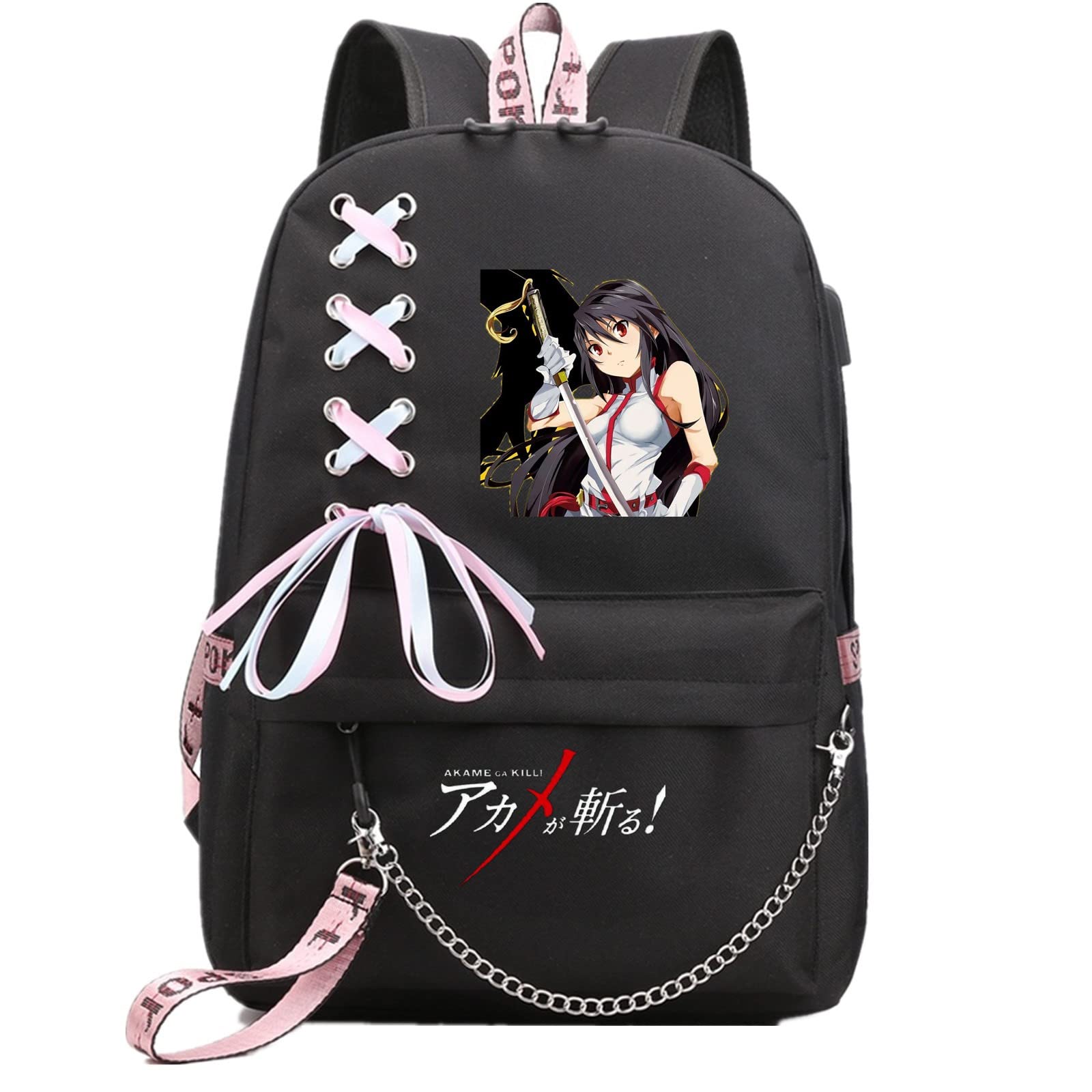 ISaikoy Anime Akame ga KILL! Backpack - Stylish Shoulder Bag for School, College, Travel & Cosplay | Lightweight Bookbag & Daypack in Multiple Colors (Color3) - Perfect for Anime Fans, Students & Gamers