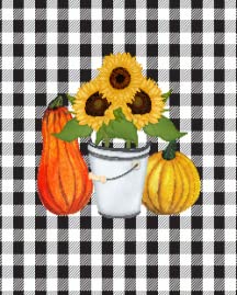 Fall Watercolor Buffalo Plaid Bow Sunflower Pumpkin Stripes Truck Polka Dot Autumn