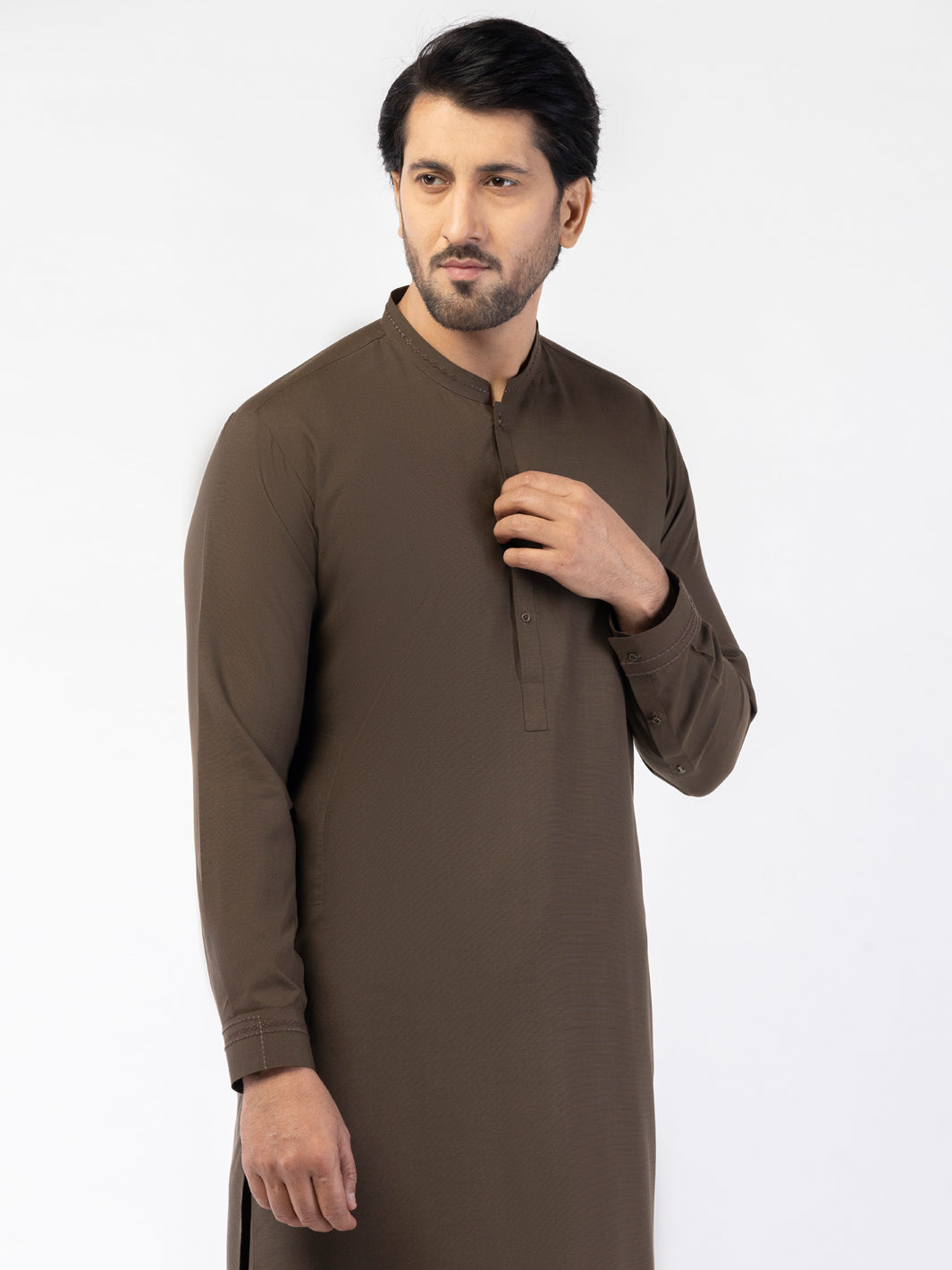 Stylish Blended Brown Shalwar Kameez for Women - Premium Cotton Fabric - Traditional Pakistani Outfit for Parties, Weddings & Festivals