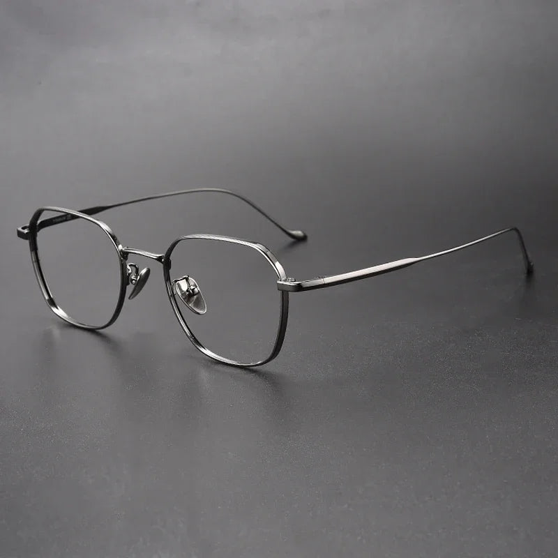 Aror Women's Full Rim Flat Top Square Titanium Eyeglasses Frame 411316 - Lightweight & Durable Eyewear for Work, Reading & Fashion