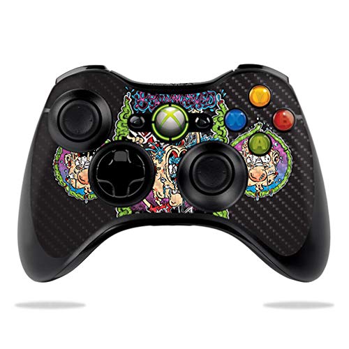 Premium Carbon Fiber Skin for Microsoft Xbox 360 Controller - Brainwashed Design | Protective & Durable Textured Finish | Easy to Apply & Remove | Made in USA | Perfect for Gaming Protection & Customization