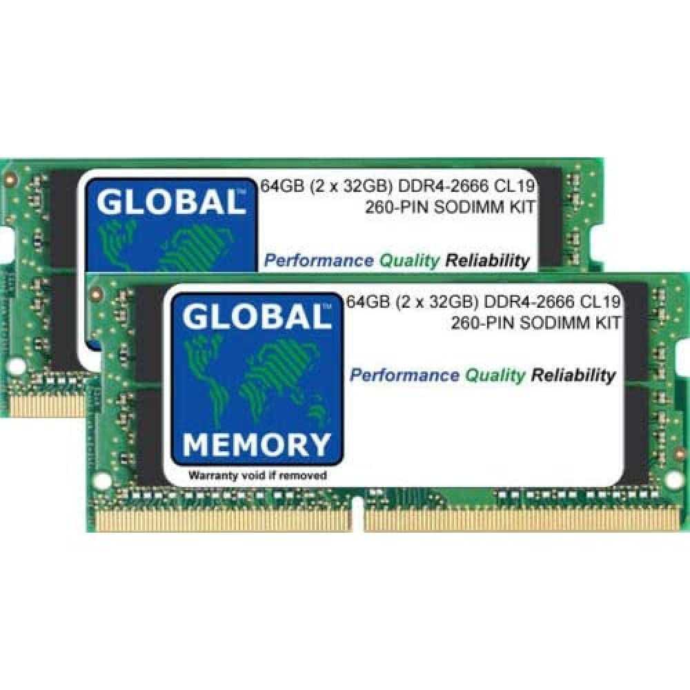 64GB DDR4 2666MHz SODIMM RAM Kit for Mac Mini 2018 - Upgrade Memory for Better Performance