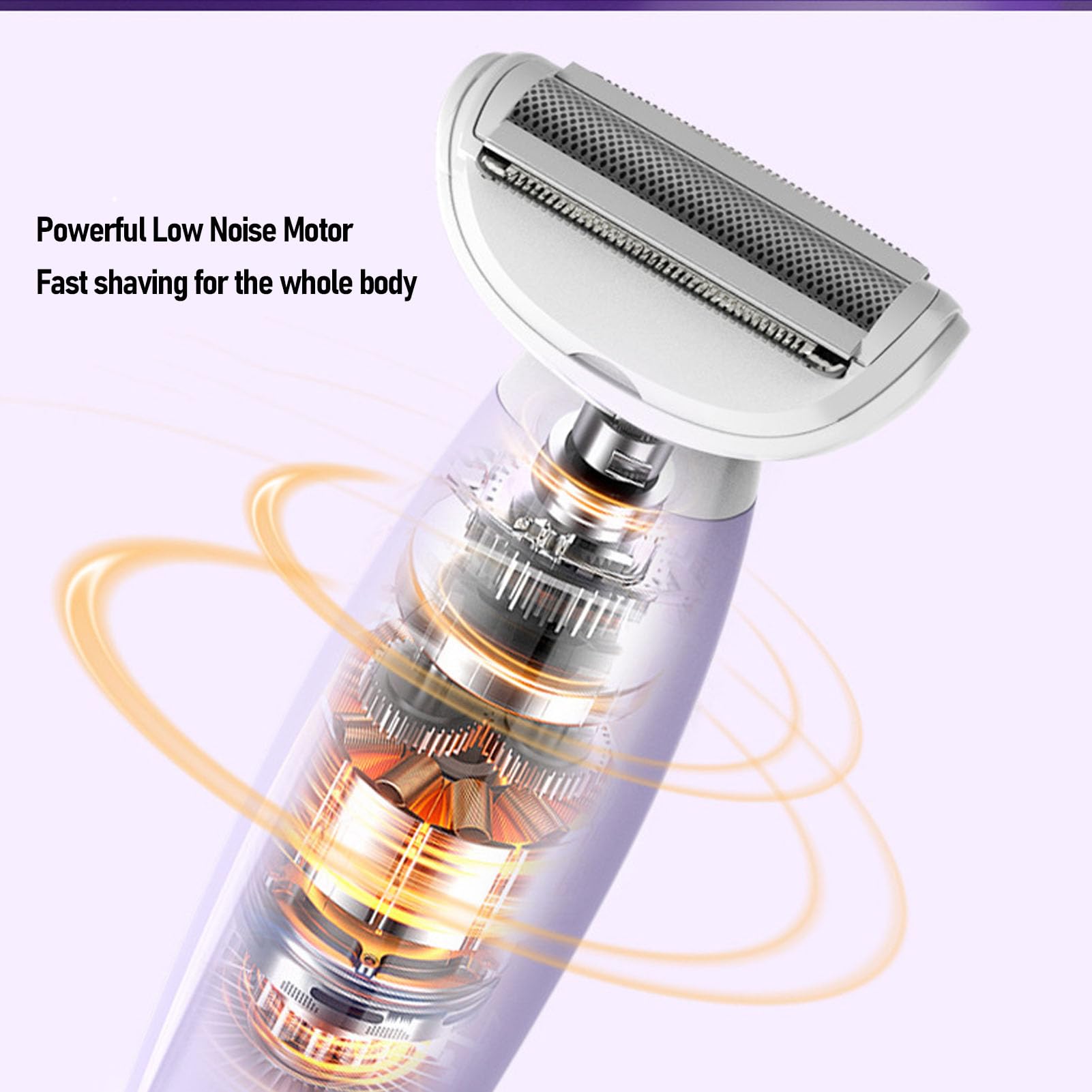 4-in-1 Electric Women's Trimmer & Bikini Shaver Set - Rechargeable Lady Shaver with Interchangeable Blades for Smooth Hair Removal - Perfect for Travel, Home Use & Personal Grooming