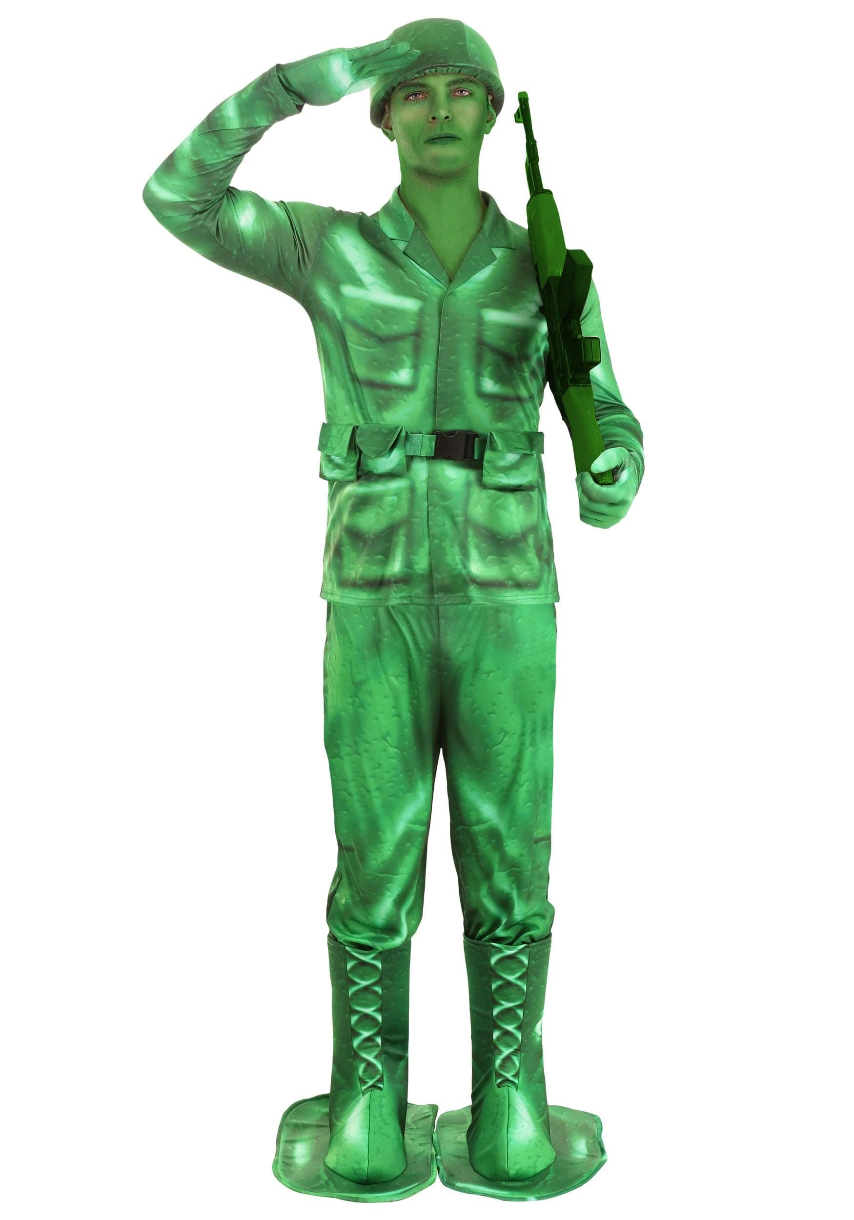 Best Plastic Army Man Costume for Adults - Military Halloween Cosplay, Party Outfit, LARP Costume - Perfect for Halloween, Cosplay Events & Themed Parties