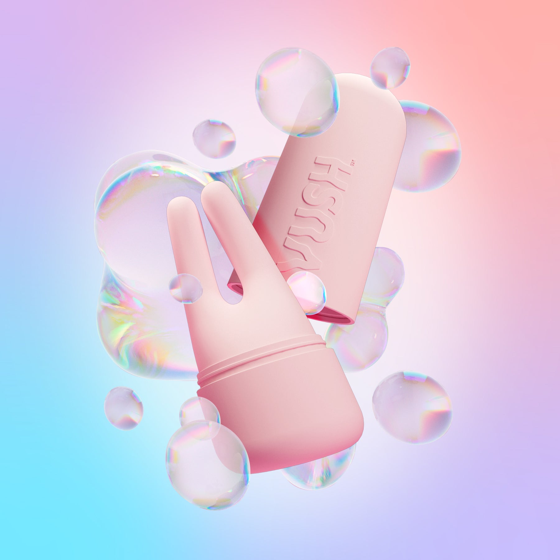 Swish Compact & Rechargeable Pink Dual Tip Vibrator - Waterproof Personal Massager for Women with Travel Case - Perfect for Travel, Couples Play & Solo Pleasure
