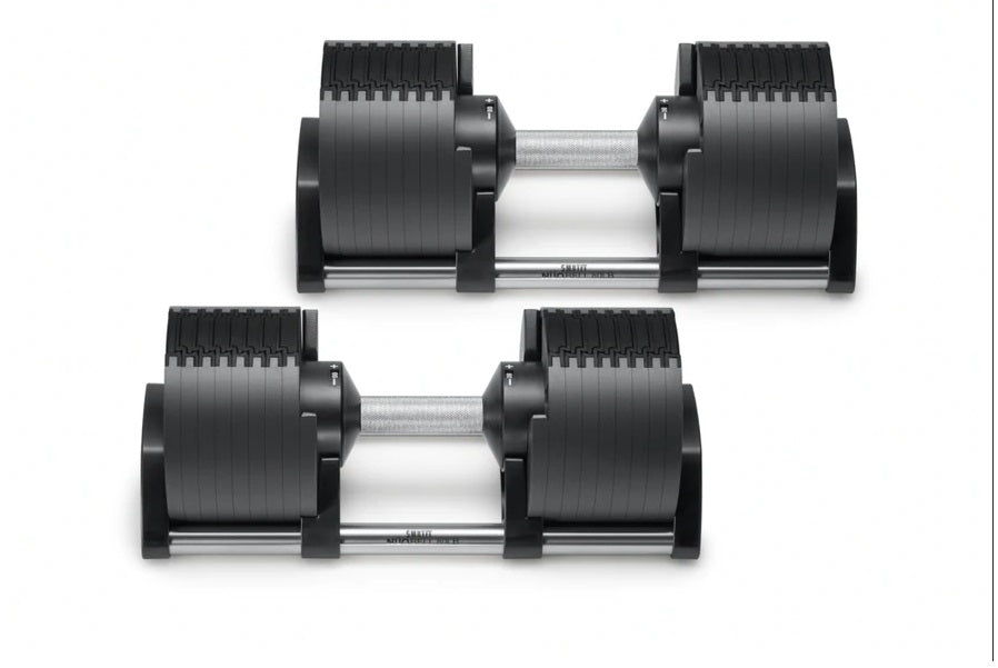 NÜOBELL 80lb Adjustable Dumbbells Set - Premium Home Gym Equipment for Strength Training & Weight Lifting - Perfect for Home Workouts, CrossFit, and Fitness Enthusiasts