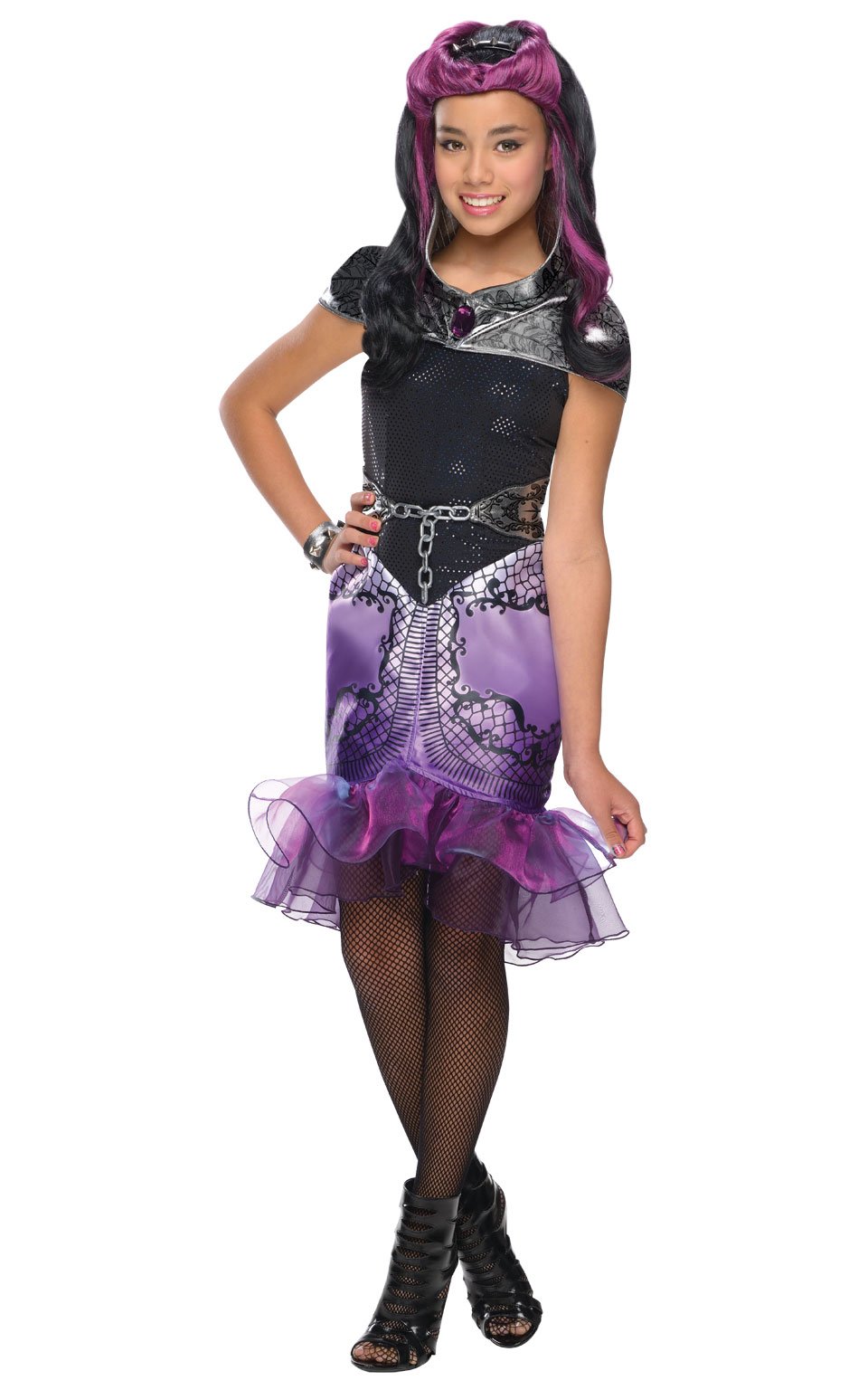 Ever After High Raven Queen Kids Costume - Official Licensed Dress-Up Outfit for Halloween, Cosplay & Birthday Parties