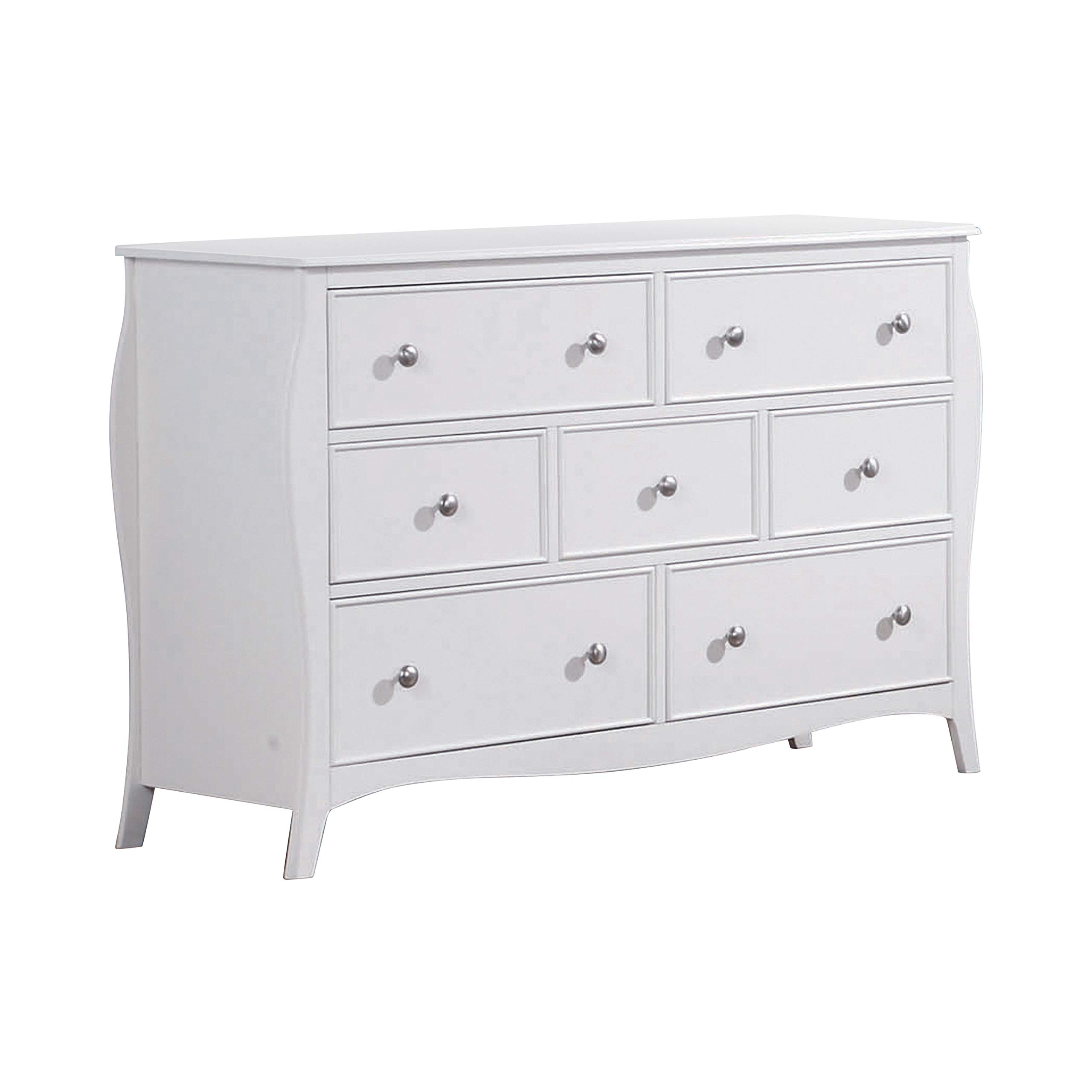 White Dresser for Bedroom - Coaster Home Furnishings Modern Wooden Chest of Drawers for Clothes Storage | Perfect for Master Bedroom, Guest Room & Dorm Organization