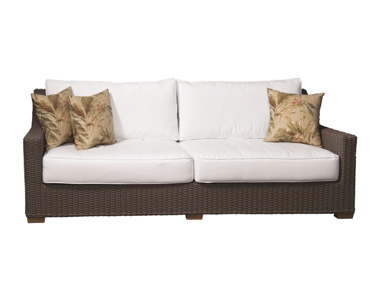 Padma Nautilus Outdoor Loveseat - Waterproof Patio Furniture for Garden, Poolside & Backyard - Comfortable 2-Person Weather-Resistant Wicker Sofa