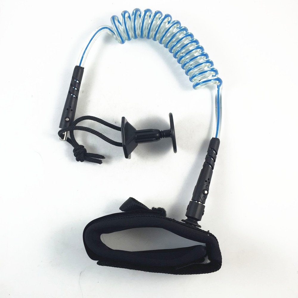 Premium Coiled Surfboard Leash with Comfortable Wrist Strap - Secure & Durable for Surfing, Bodyboarding & Water Sports - Ideal for Beach, Pool & Ocean Use