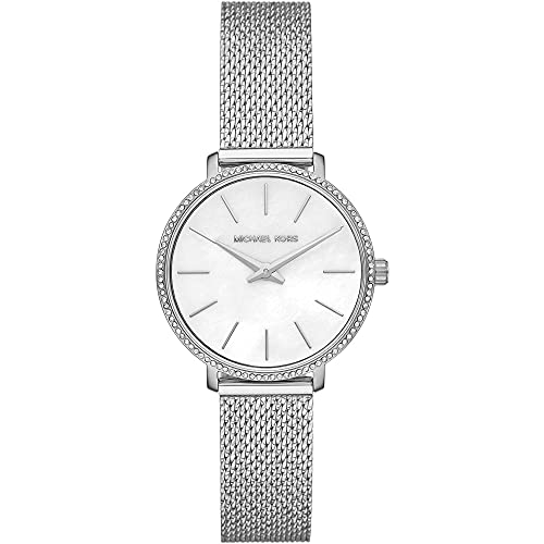 Silver Tone and White Mesh