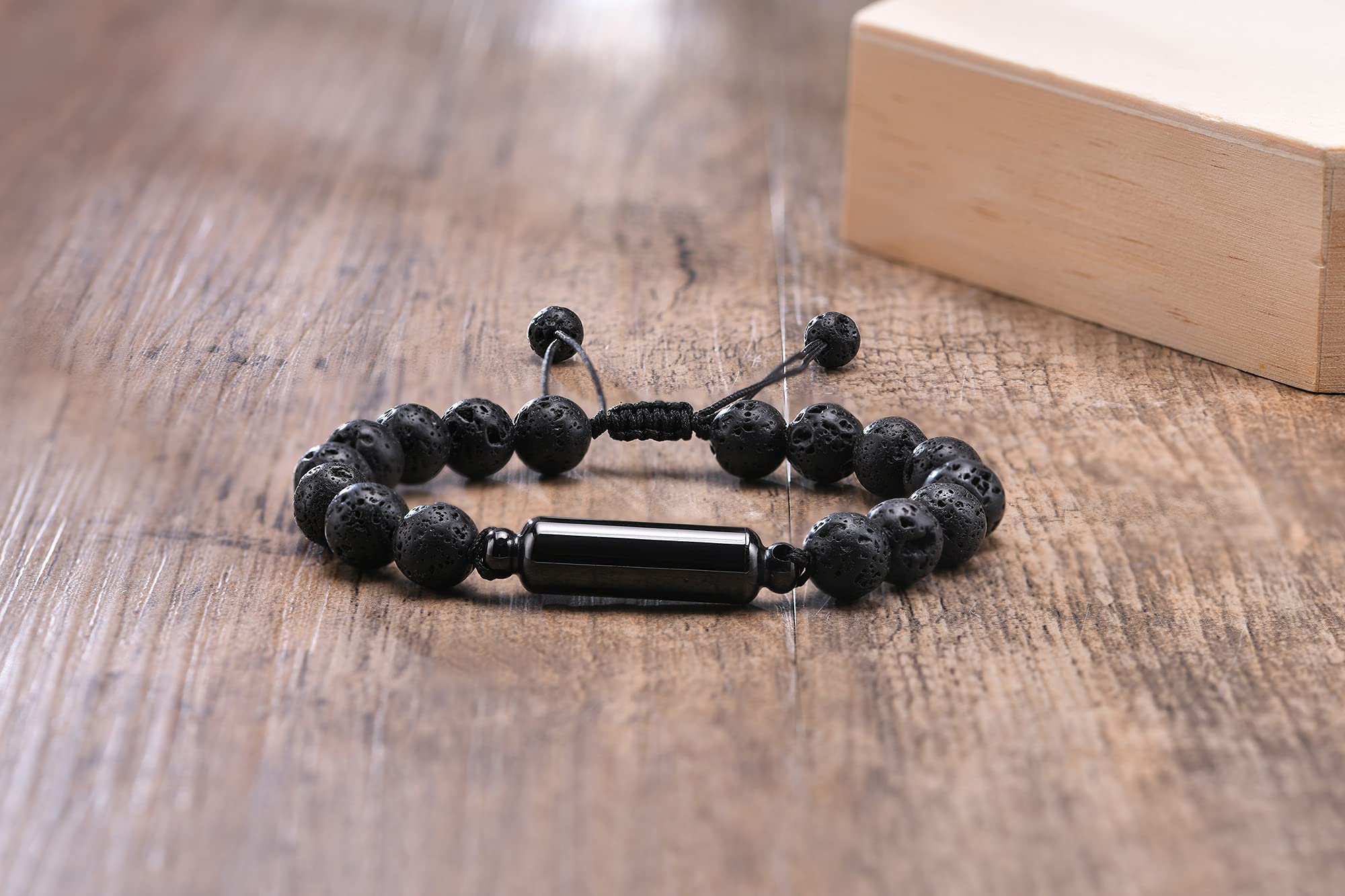 Personalized Stainless Steel Cremation Urn Bracelet - Custom Engraved ID Bar Braided Memorial Jewelry for Ashes Keepsake - Perfect for Women & Men to Honor Loved Ones (Funerals, Memorials, Remembrance Gifts)