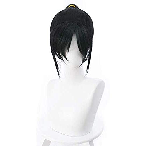 Wreck-It Ralph 2 Vanellope Von Schweetz Black High Ponytail Cosplay Wig | Anime Costume Party Halloween Cosplay | Perfect for Disney Fans & Convention Events
