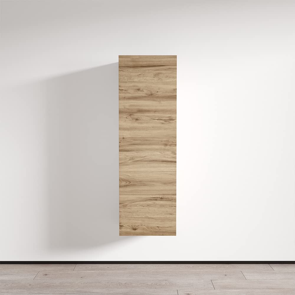 Modern Floating Wall Mounted Bookcase Cabinet - Durable Oak Wood Storage Shelf with High Gloss Finish - Space Saving Rectangular Design for Living Room, Bedroom & Office - Type-20 Fly Modular Bookshelf