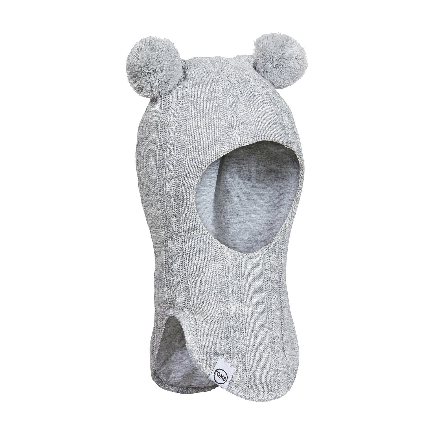 Kombi Sleet Heather Full Moon Infant Balaclava - Warm Winter Baby Face Mask for Cold Weather - Perfect for Snow Play, Skiing & Outdoor Adventures