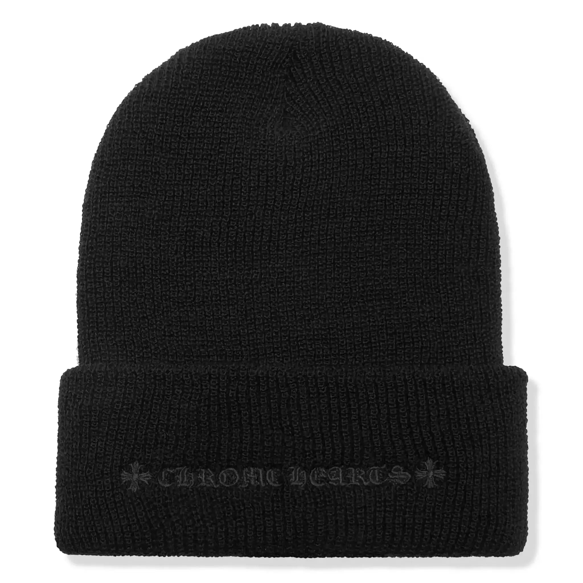 Chrome Hearts Plus Cross Black Beanie Hat - Stylish Unisex Winter Knit Cap for Men & Women - Perfect for Streetwear, Hip-Hop Fashion & Cold Weather