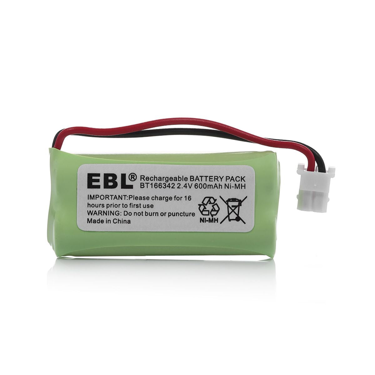 EBL BT166342 Rechargeable 2.4V 600mAh Cordless Batteries - Power Your RC Cars, Toys, and Electronic Devices with Long-Lasting Performance