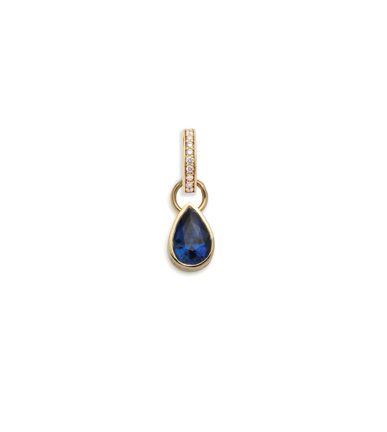 1ct Genuine Gemstone Pear Pendant Necklace with Annex Link Chain - Romantic Gift for Anniversary, Valentine's Day & Special Occasions