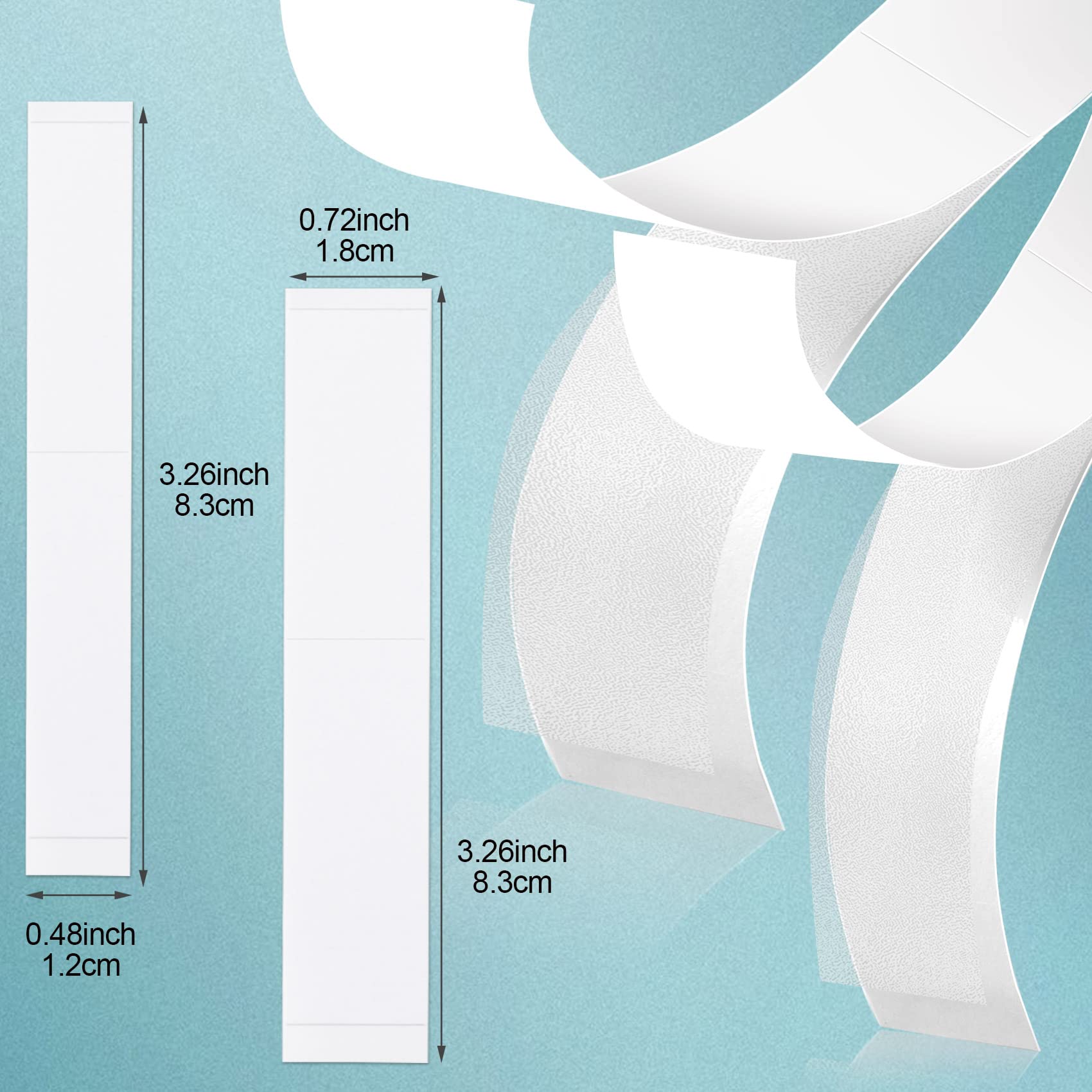 PAGOW 150 Strips Sweatproof Double Sided Body Tape - Clear Invisible Clothing Tape for Women | Secures Necklines, Bras & Dresses | Perfect for Evening Wear, Wedding Dresses & Suits
