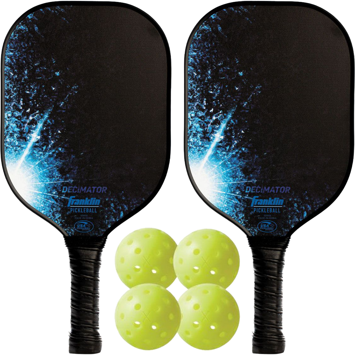 Decimator Carbon Fiber 2 Player Set - Premium Table Tennis Paddles with Case for Indoor & Outdoor Play, Professional Tournament & Recreational Use