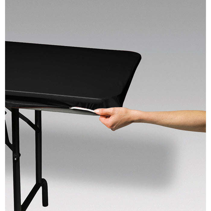 12-Pack Heavy-Duty Black Table Covers 29