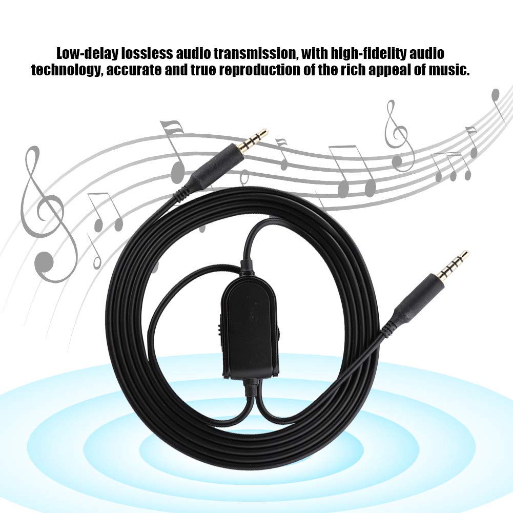 Premium 3.5mm 4-Pole to 5-Pole Audio Cable for Logitech Astro A30/A50 Gaming Headsets - High-Quality Replacement Cable with Enhanced Sound Tuning | Perfect for Gaming, Streaming & Professional Audio Setups