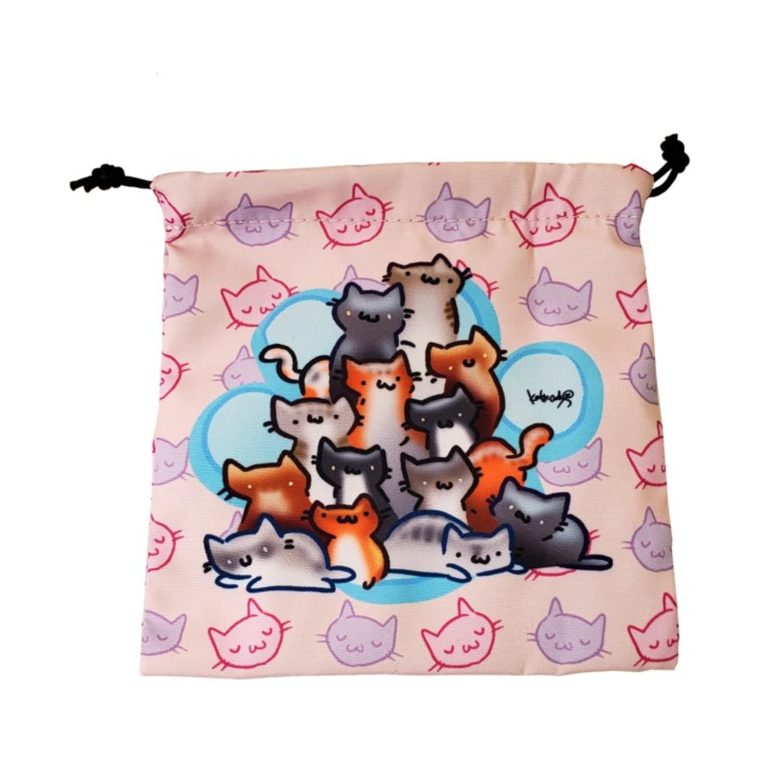 Steve Jackson Games Munchkin Kittens Dice Bag - Pink Cat-Themed Storage Pouch for RPG Dice, Card Games & Tabletop Accessories - Perfect for D&D, MTG & Board Game Nights