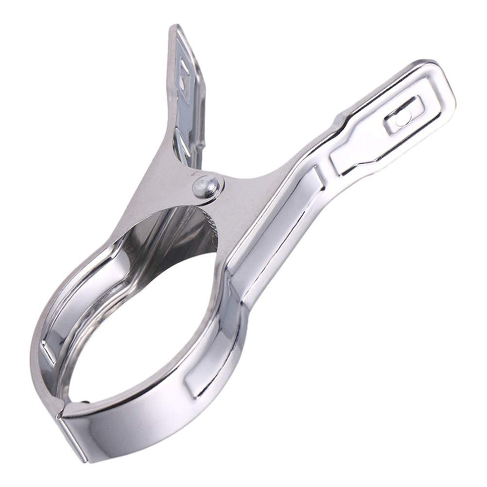 DOITOOL 10pcs Stainless Steel Clothes Clips - Heavy Duty Magnetic Hangers for Laundry & Drying