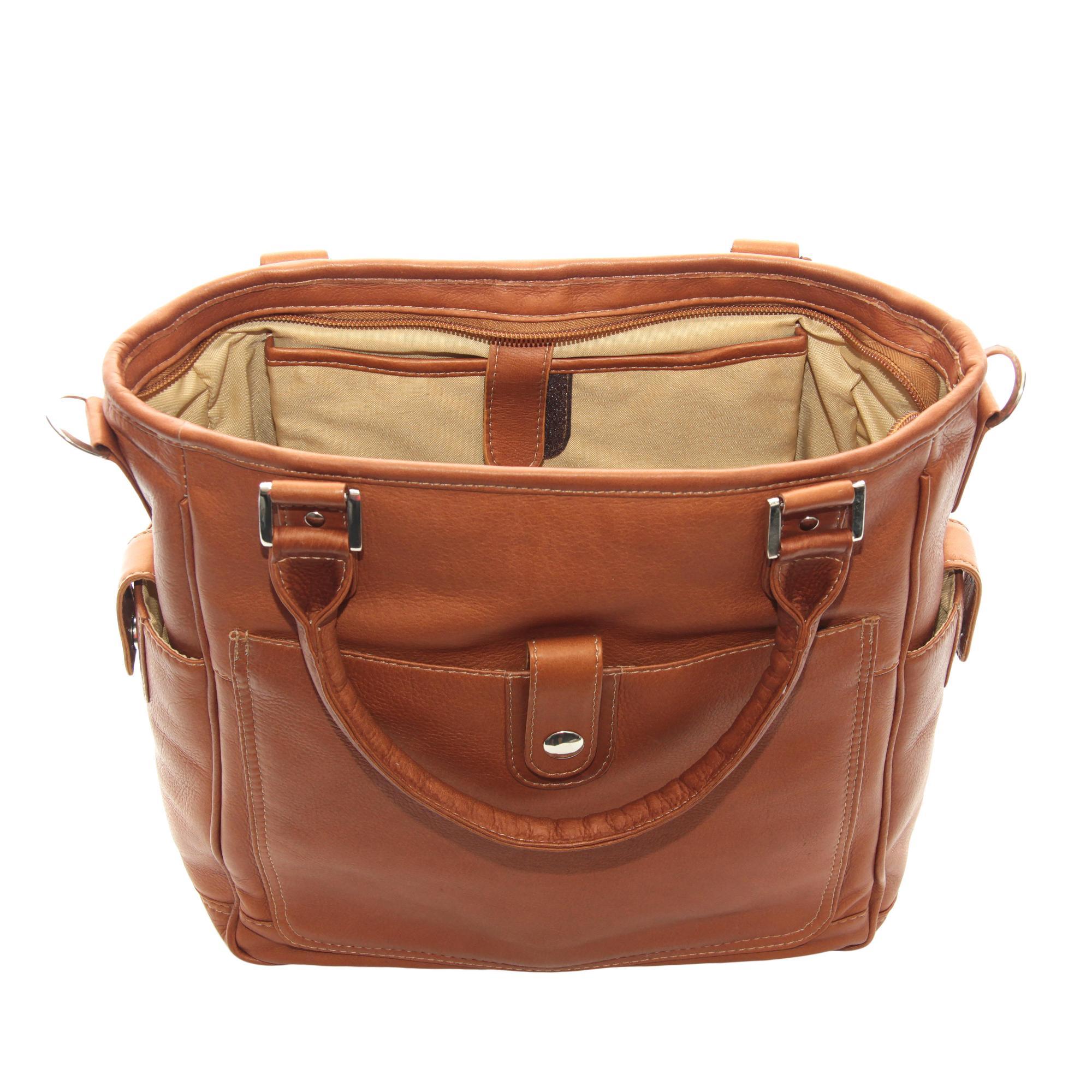 Premium Genuine Leather Tablet Shoulder Bag for Men & Women - Slim Laptop Messenger Bag with Adjustable Strap - Perfect for Work, Travel & Daily Commute
