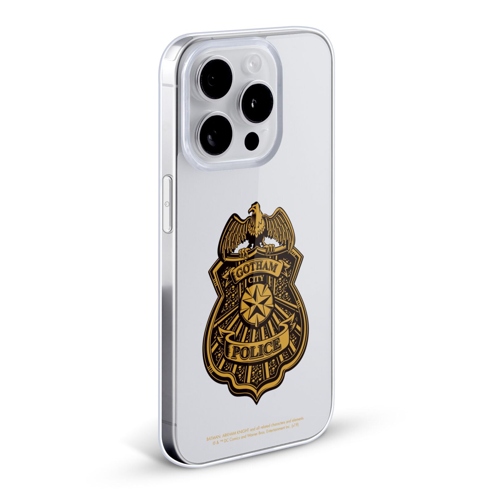 Head Case Designs Batman Arkham Knight GCPD Badge Gel Case for iPhone 11 Pro - Officially Licensed Gotham City Police Style Protective Cover for Fans & Gamers