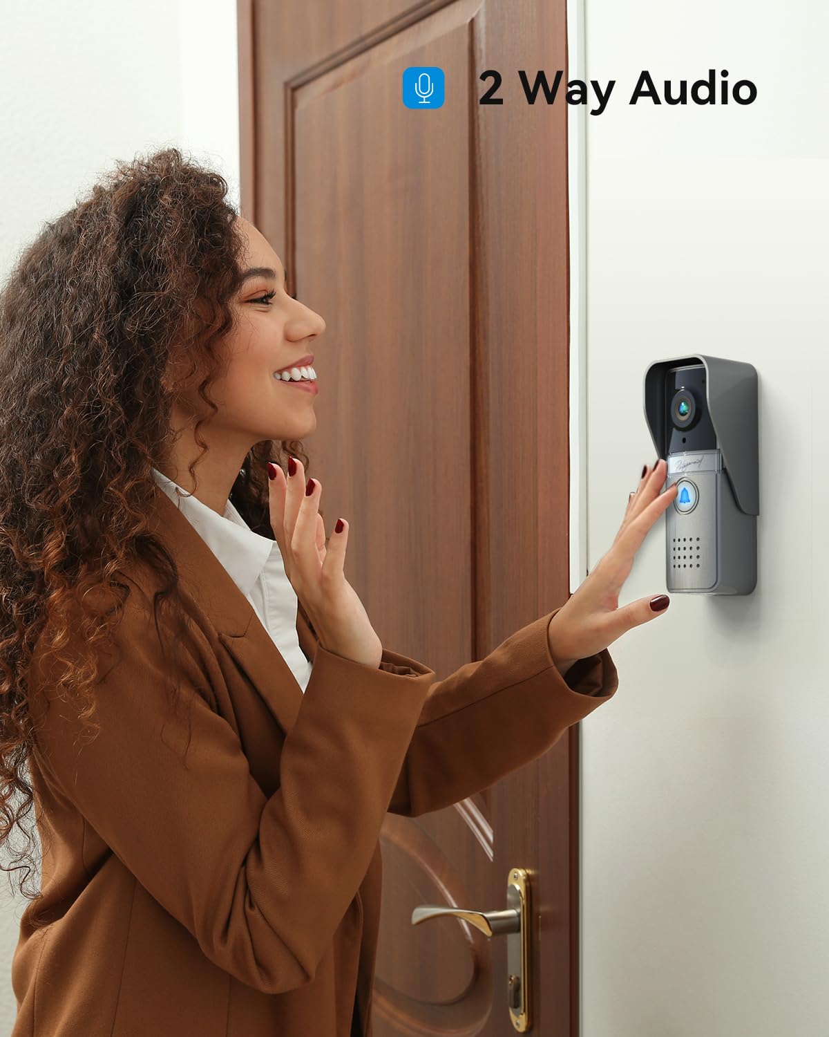 TMEZON 7-Inch Wired Video Intercom System with HD Camera & Monitor - Doorbell Phone Kit Supports Remote Unlock, 24/7 Monitoring & 2-Way Audio for Villa, Home, Office & Apartment Security | Ideal for Gated Communities, Smart Homes & Multi-Unit Buildings
