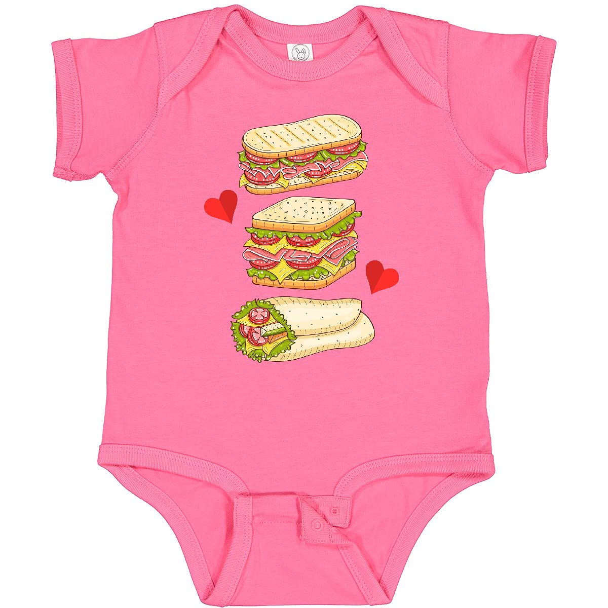 Inktastic Sandwich Lover Deli Food Baby Bodysuit - Cute Unisex Infant Onesie for Foodies & Deli Lovers - Perfect for Family Outings, Picnics & Funny Photo Shoots