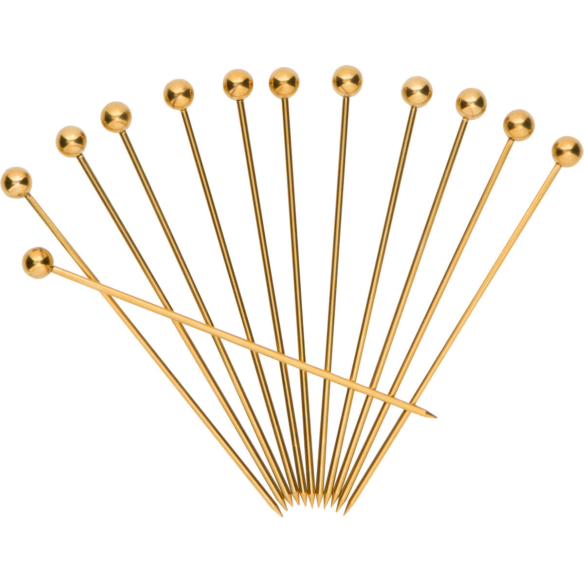 Premium Bronze Cocktail Picks - Elegant Drink Garnish Skewers for Martini, Olive & Fruit - Perfect for Home Bars, Parties & Wedding Receptions